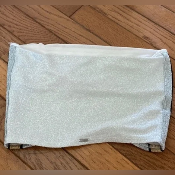 VS PINK sparkle tube top silver and gold - Picture 4 of 6